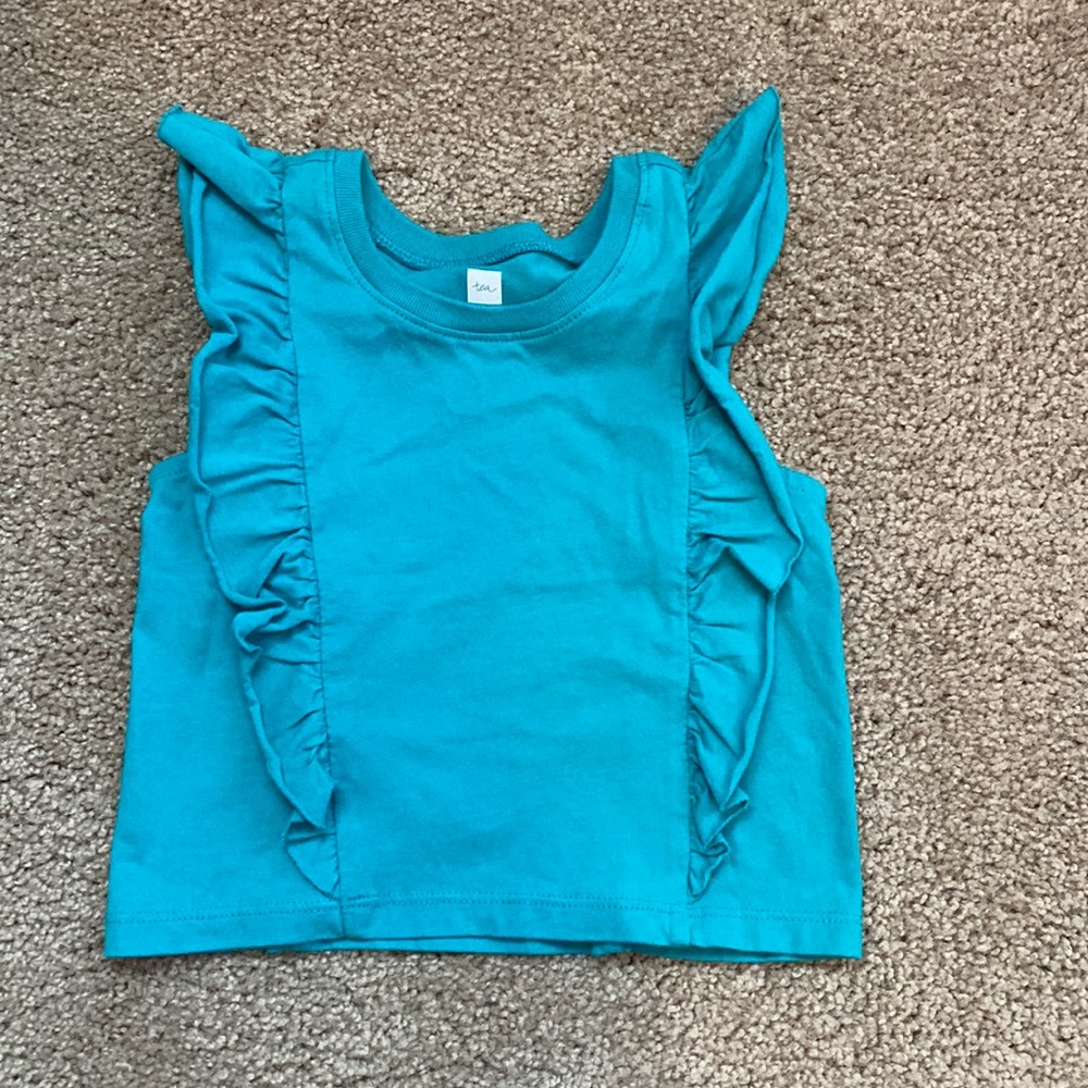 LIKE NEW! Tea Collection teal top size 2